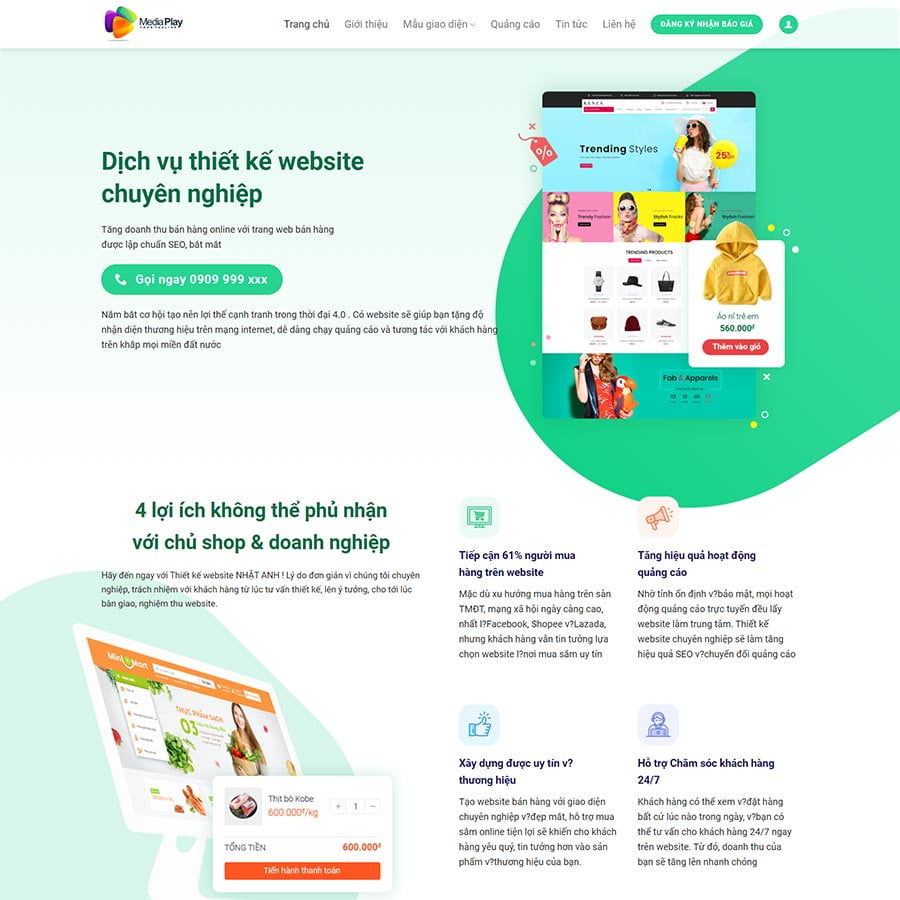 thiết kế web biên hoà